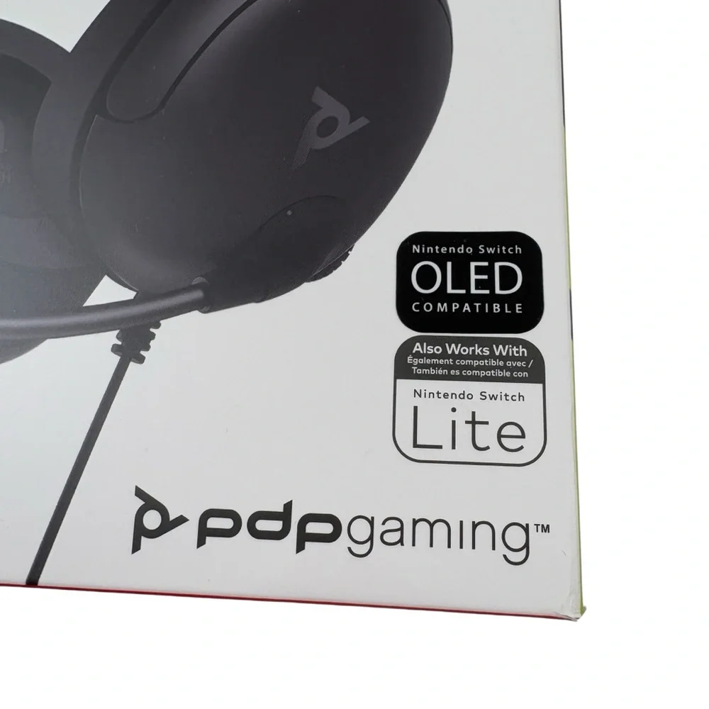 Nintendo Switch Gaming LVL40 Wired Stereo Gaming Headset Black Oled Lite